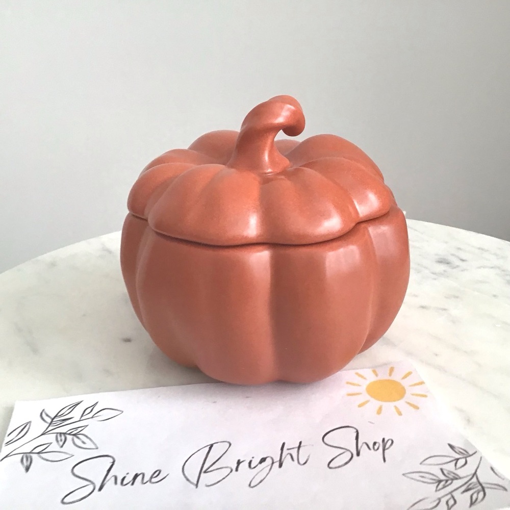 Pottery Barn Glazed Stoneware Pumpkin Bowl Soup Dish New With Tag - Picture 3 of 12
